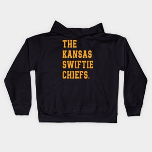 The Kansas Swiftie Chiefs. v7 Kids Hoodie